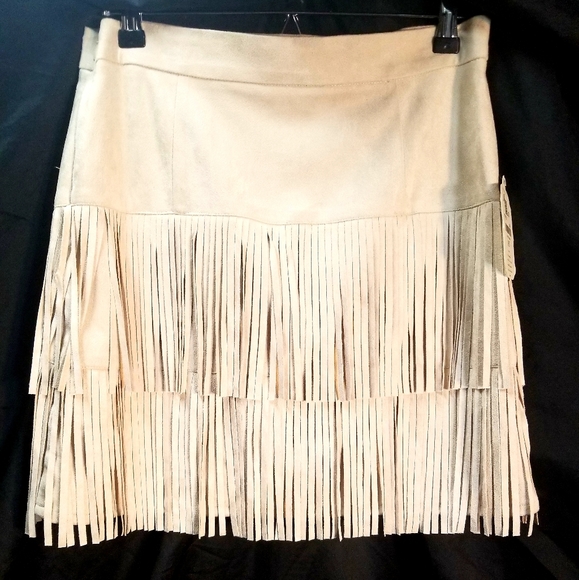 Altar'd State Dresses & Skirts - Altar'd State's ivory fringe skirt